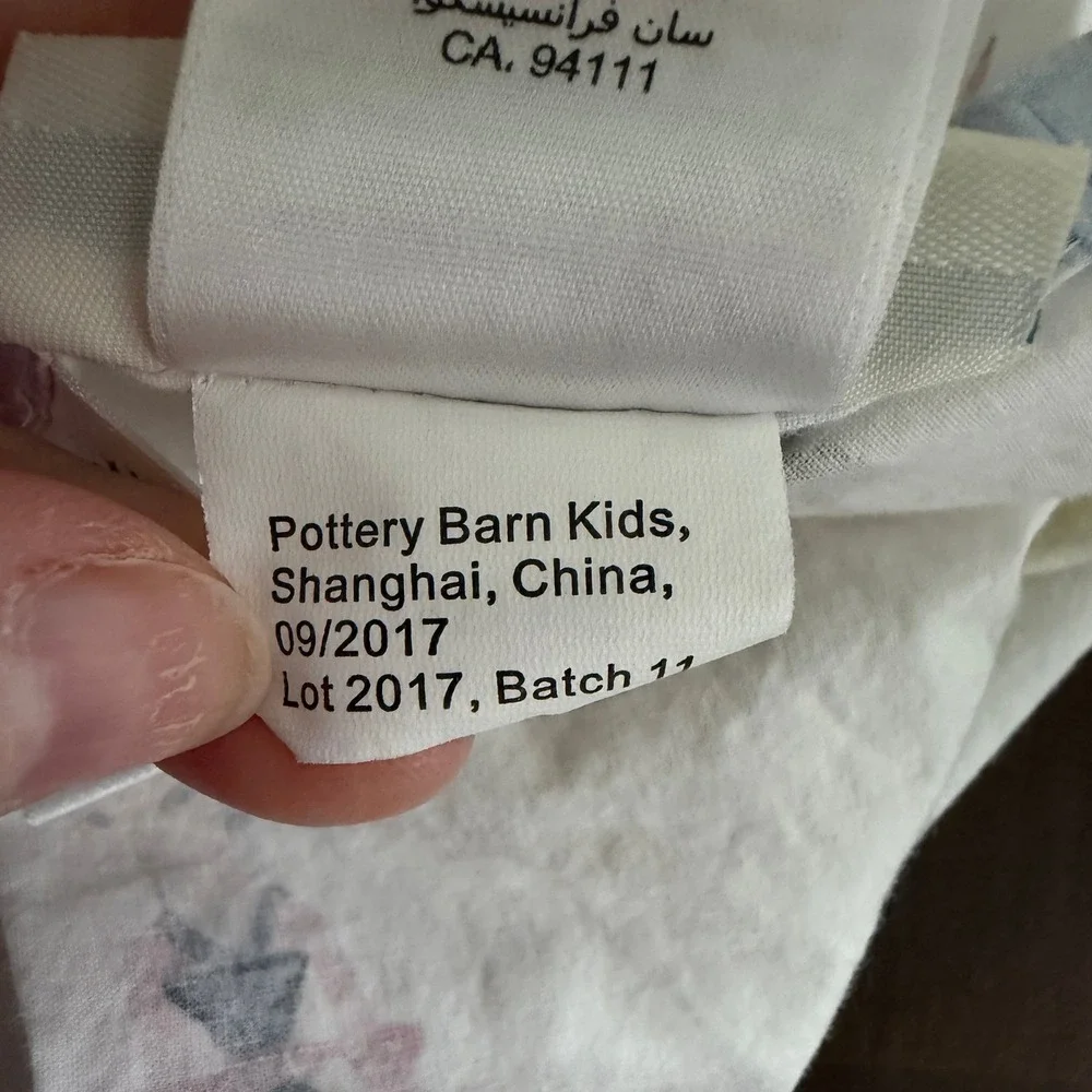 Pottery Barn Kids Twin Disney Princess Mary Blair Organic Cotton Sheet Set White